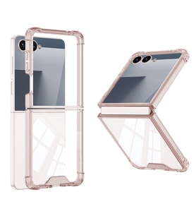 Galaxy Z Flip 7 Kılıf Zore Full Camlı Kıpta Kapak