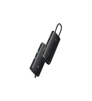 Baseus Lite 6 in 1 Multifonksiyonal Type-C 100W Hub Dock Station - Siyah