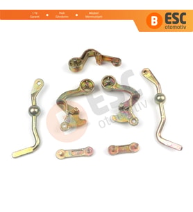 Mercedes W124 W201 A124 C124 S124 İçin Sağ Sol Yan Ayna Ayar Kumanda Tamir Kol Takımı