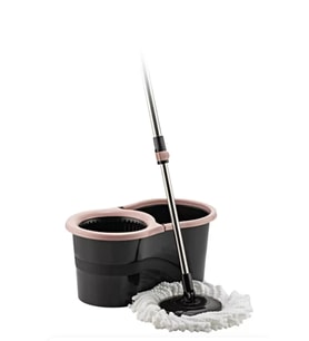 Sillgech 360 Smart Mop Jr. Black Siyah Temizlik Paspas Seti Pembe