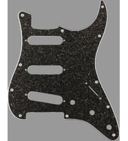 Fender Hybrid Glass Glitter Stratocaster Dark Gray Sparkle Pickguard