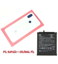 Xiaomi Mi 8 Arka Kapak Batarya Pil Kapağı + PİL (CAM) BEYAZ
