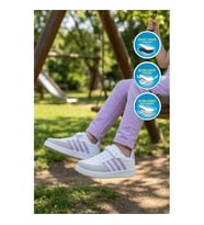 Lafonten 754 F Siyah-Lila Cırtlı Kız Çocuk Spor Ayakkabı