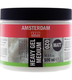 AMSTERDAM HEAVY GEL MEDIUM MATT 020 500ML
