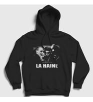Presmono Unisex Siyah Poster Film La Haine Kapüşonlu Sweatshirt 498860tt