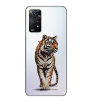 Xiaomi Redmi Note 11 PRO Uyumlu Kaplan Tasarımlı Şeffaf Telefon Kılıfı