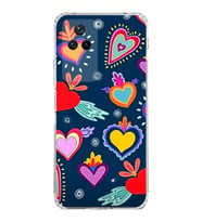 PrintiFy Xiaomi Poco F4 ile Uyumlu 1mm Slim Fit Retro Renkler 3 Baskılı Şeffaf  Kılıf