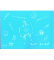 PAPİRÜS PP. KAPAK TEL DİKİŞLİ 24X34cm 30 YP. RESİM DEFTERİ - TEKLİ