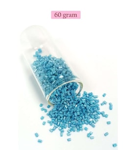 Kesme Cam Boncuk 2mm - 60 Gram - Camgöbeği Mavi - BNC395