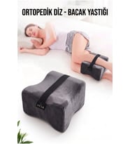 Bacak Pozisyon Yastığı Füme Kadife Kılıflı Diz Yastığı 25*19*14 cm