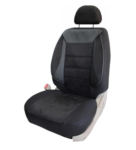 Suzuki Liana Uyumlu Tay Tüyü Kumaş Oto Koltuk Kılıfı - DÜZ-SİYAH (Karışık)