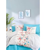 Çift Kişilik Ranforce Nevresim Takımı %100 Pamuklu Butterfly (Çok Renkli)