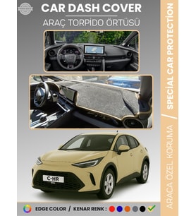 Toyota CHR (2024+) Torpido Örtüsü Ön Göğüs Halısı Torpido Koruma Tam Uyum Çatlamayı Önler Kaymaz