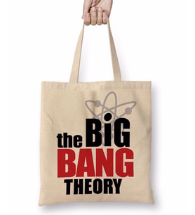 The Big Bang Theory Logo Bez Çanta Uzun Saplı