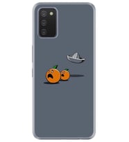 Kılıfland Samsung Galaxy A02S Kılıf Desenli Silikon Resimli Kapak Orange Escape Kılıf 1374