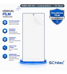 SChitec NUBIA Z60 Ultra （Leading Edition） Uyumlu Ön Yüzey Nano Şeffaf Hidrojel Ekran Koruyucu
