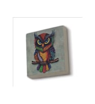 Baykuş Baskılı Taş Magnet 5X5
