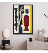 Tekli Dikey Kanvas Tablo Ünlü Eserler Fernand Leger Nature Morte