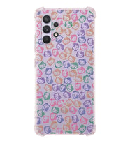 Samsung Galaxy A32 Uyumlu Köşe Korumalı Antişok Kapak Hello Kitty Tasarımlı Şeffaf  Kılıf