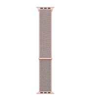 Microsonic Apple Watch Series 7 45mm Hasırlı Kordon Woven Sport Loop Rose Gold