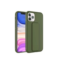 Apple iPhone 11 Pro Uyumlu Kılıf Zore Qstand Kapak (Koyu Yeşil)