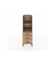 Kronos Dolap 2 Raflı 3 Çekmeceli 44x59x134 Çam-Çam
