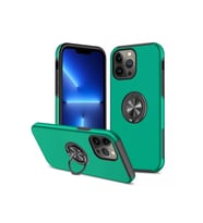 Mey İthalat® iPhone 13 Pro Kılıf Elit Yüzüklü Kapak - Yeşil