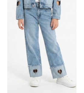 Kız Çocuk Jean Pantolon 4-13 Yaş 2692