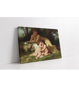 Nymphs ve Satyr Kanvas Tablo
