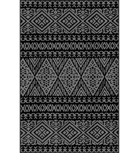 Eliana Home Baskılı, Yıkanabilir Kaymaz Taban Salon Halısı LNA0082-SD840 100x150 cm (Siyah)