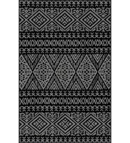 Eliana Home Baskılı, Yıkanabilir Kaymaz Taban Salon Halısı LNA0082-SD840 100x150 cm (Siyah)