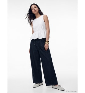 LCW Jeans İndigo Wideleg Kadın Jean Pantolon