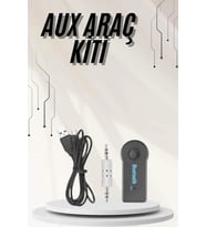 Yeni Nesil Bluetooth Aux Araç Kiti Siyah TV Tablet Telefon Araç Araba