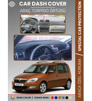SKODA ROOMSTAR (2007-2014) Torpido Örtüsü Ön Göğüs Halı Torpido Koruma Tam Uyum Kaymaz UV Koruma