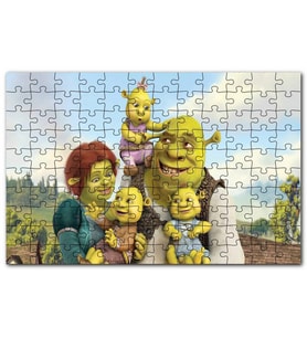 Cakapuzzle Shrek Sonsuza Kadar Shrek, Puzzle Yapboz MDF (Ahşap) (120 Parça)