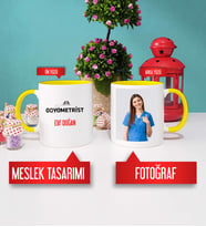 Odyometrist Kupa Bardak Sarı Fotoğraflı