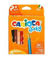 Carioca Jumbo Bebek Üçgen Kuru Boya Kalemi 10'Lu 42819