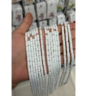 Cam Silindir Kesim Mat Beyaz 5x10mm Dizi