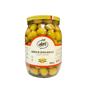 Alan Biberli Yeşil Zeytin 2XL 181-230 Kalibre 900 g e