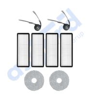 Roborock Qrevo Curv Uyumlu 2 Yan Fırça 4 Filtre 2 Mop PKT-iasgf0000620