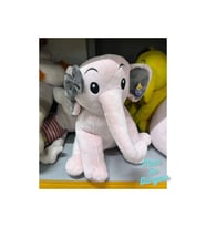 Peluş Kurdaleli Nazlı Fil 50 Cm - Mavi Su Dünyası (Pembe)