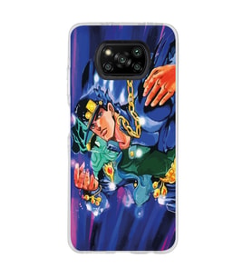 Poco X3 PRO / X3 NFC Uyumlu JoJo's Bizarre Adventure Tasarımlı Şeffaf Telefon Kılıfı
