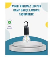 Mey İthalat® Taşınabilir Sıcak Işık Yayan Kamp Lambası