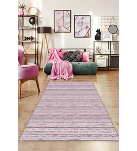 Mürdüm Sade Desensiz Kaymaz Tabanlı Dekoratif Halı ST01 - 100 x 160 cm