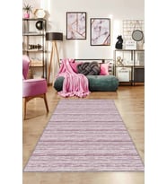 Mürdüm Sade Desensiz Kaymaz Tabanlı Dekoratif Halı ST01 - 100 x 160 cm