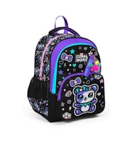 CORAL HIGH 33242 SİYAH AYICIK DESENLİ ÜÇ BÖLMELİ SIRT ÇANTASI