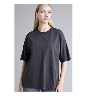 Defacto 26Y801003194 Antrasit Kadın T-Shirt C0099AX/AR191
