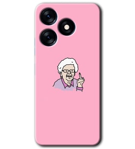 Tecno Spark 10 4G Kılıf HD Desen Baskılı Kılıf - Bad Grandmother