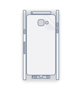 SChitec SAMSUNG Galaxy A7 (2016)（A710） Uyumlu Fullbody Arka Kaplama Hidrojel Koruyucu Film