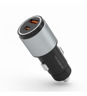 Mcg® Araç İçi Çakmaklığa TakılanType-C ve USB Girişli 2 Portlu Hızlı Şarj Adaptörü